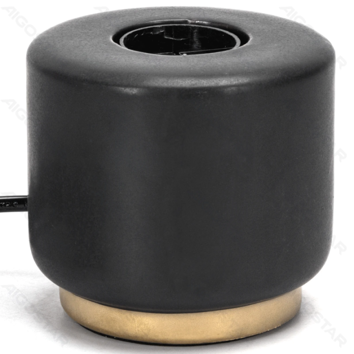 Table lamp base, Bulb not included, E27,Black+Gold, Columnar