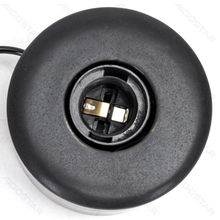 Table lamp base, Bulb not included, E27,Black+Gold, Columnar