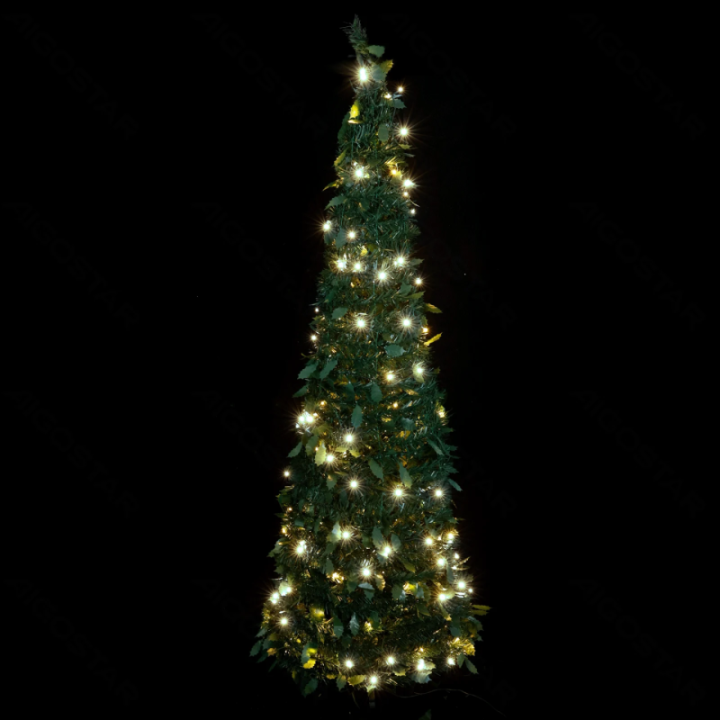 Foldable Christmas Tree Cold White 1.2m IP44, Indoor&Outdoor
