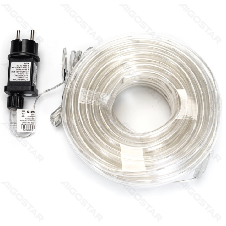 Low Voltage 10mm Tube String Lights Cold White 15m IP44, Indoor&Outdoor