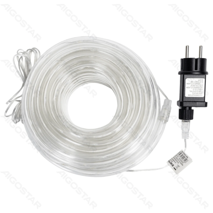 Low Voltage 10mm Tube String Lights RGBY 15m IP44, Indoor&Outdoor