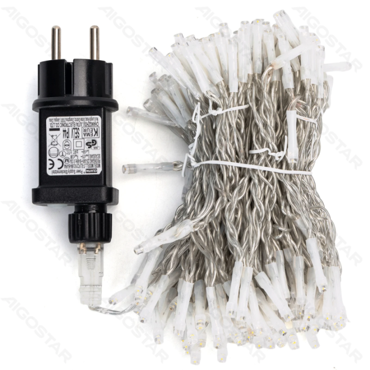 Low Voltage Curtain Flat String Lights, Warm White, 0.9*1.8m 10 strips IP44, Indoor&Outdoor