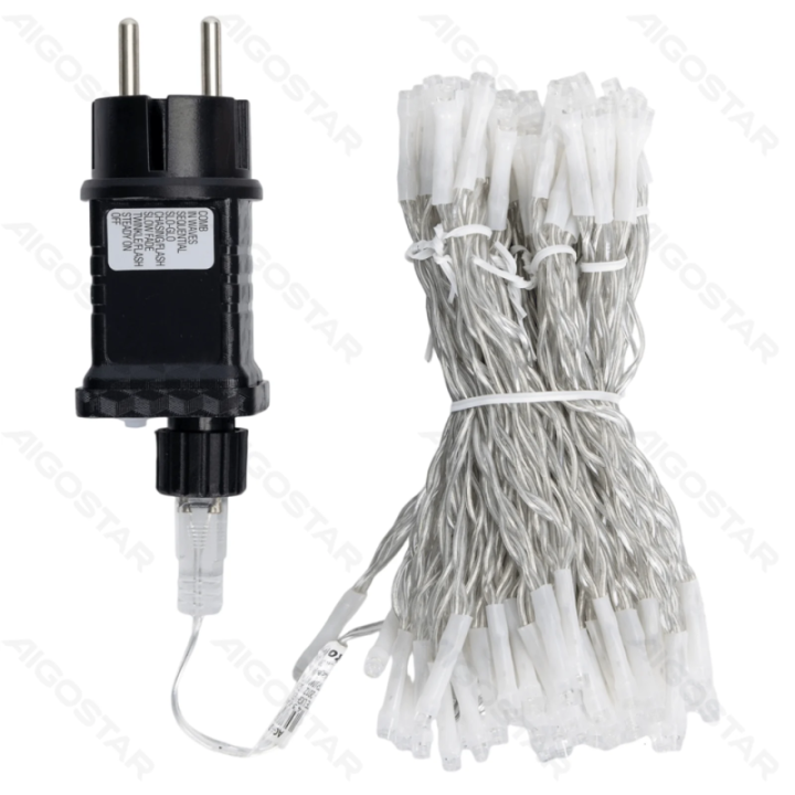 Low Voltage Curtain Flat String Lights, Cold White, 0.9*1.2m 10 strips IP44, Indoor&Outdoor