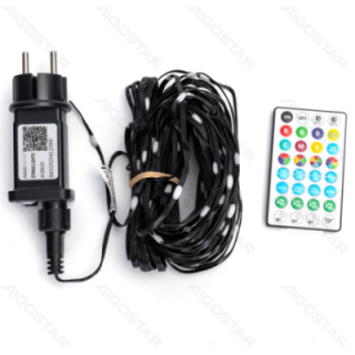 Bluetooth žemos įtampos girliandos (PVC & copper) RGBIC 20m