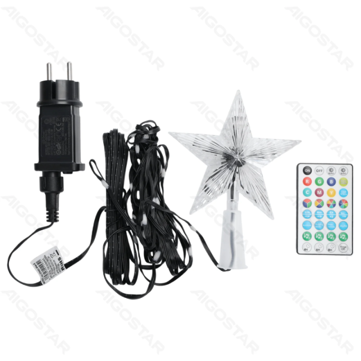 Bluetooth Low Voltage Tree String Lights with Star Topper RGBIC 5m