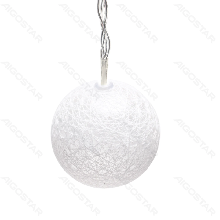 3AA Battery String Lights Cotton Ball Light White Warm White 2m