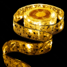 3AA Battery String Lights 5cm Golden Star Ribbon Warm White 10m IP44, Indoor&Outdoor