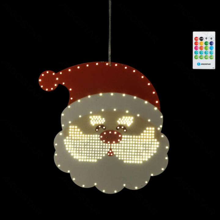 3AA muzikos dėžutės vitrininis Kalėdų senelis IP44, vidaus ir lauko