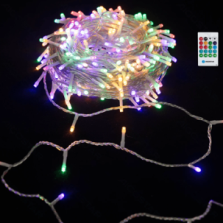 3AA Music Box Flat String Lights RGBY 10m IP44, Indoor&Outdoor