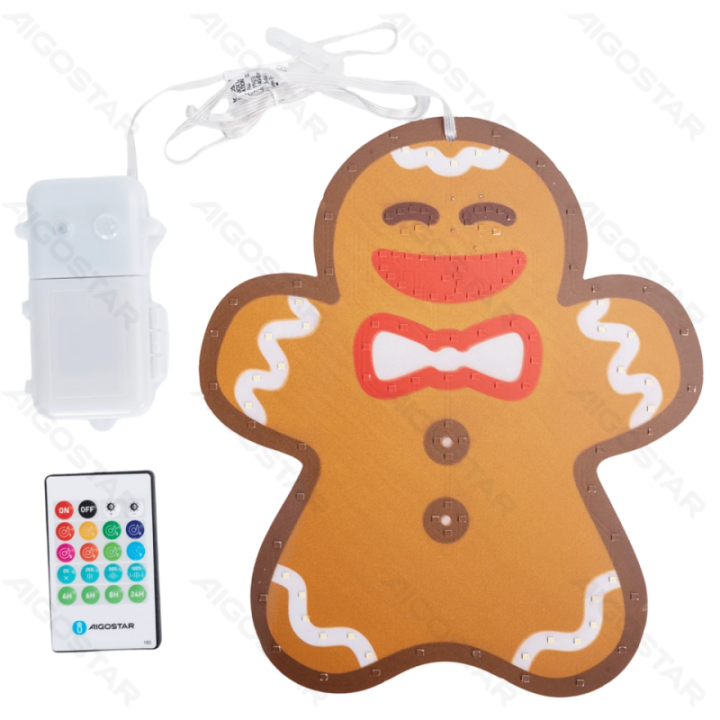 3AA Music Box Show-window Gingerbread Man IP44, Indoor&Outdoor