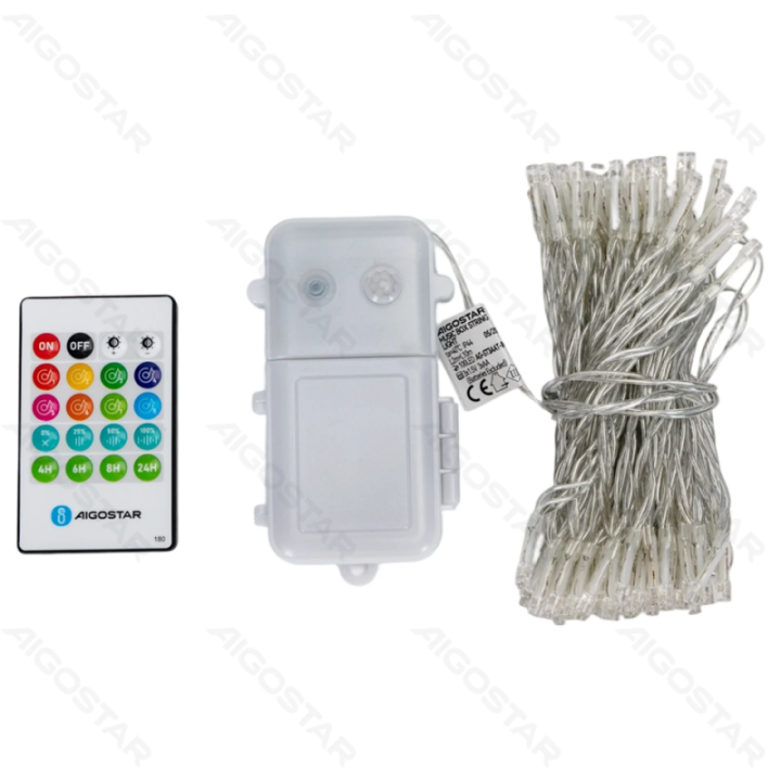 3AA Music Box Flat String Lights Warm White 10m IP44, Indoor&Outdoor