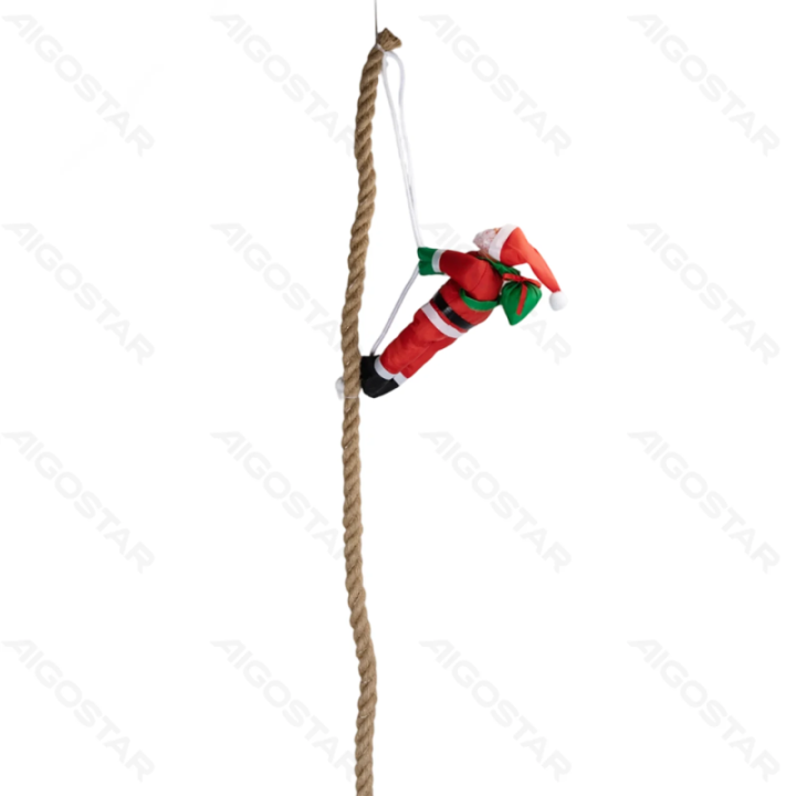 4AA Battery String Lights Santa Claus Pull Cord Warm White IP44, Indoor&Outdoor