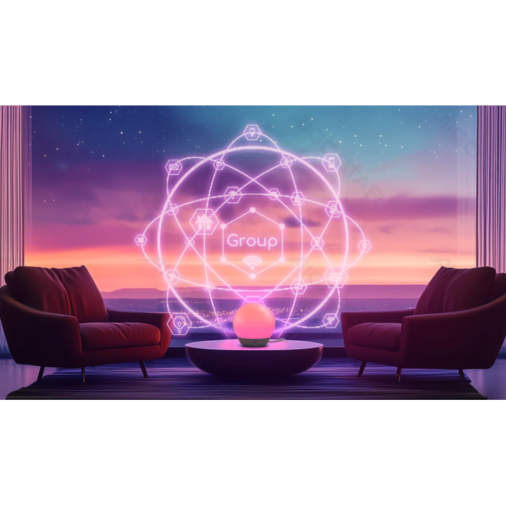 Bluetooth mesh išmanusis mirage šviestuvas 5.5W RGB+CCT