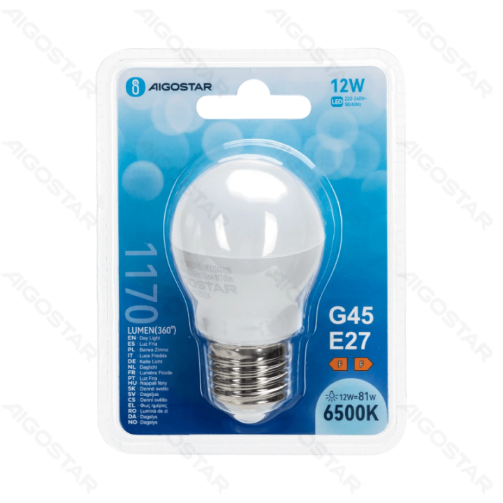 LED bulb G45 12W 6500K 1170lm E27