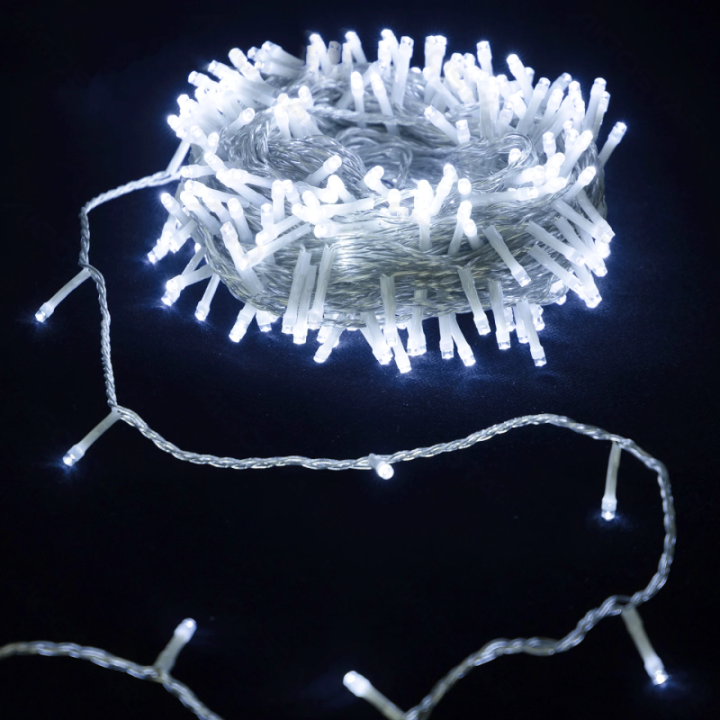 Low Voltage Flat String Lights, Cold White, 10m IP44, Indoor&Outdoor