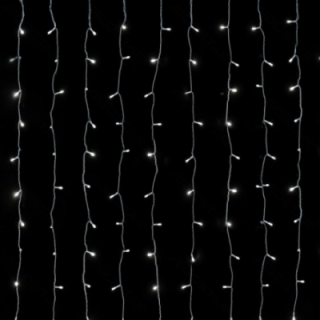 Low voltage curtain flat string lights, cold white, 1m*1m 10 strips ,IP44, Indoor&Outdoor