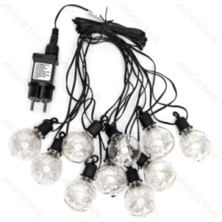 Low voltage G50 copper wire string light, RGBY, 5m ,IP44, Indoor&Outdoor