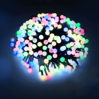 Žemos įtampos petardų girliandos, RGBY, 5m ,IP44, Vidaus ir lauko