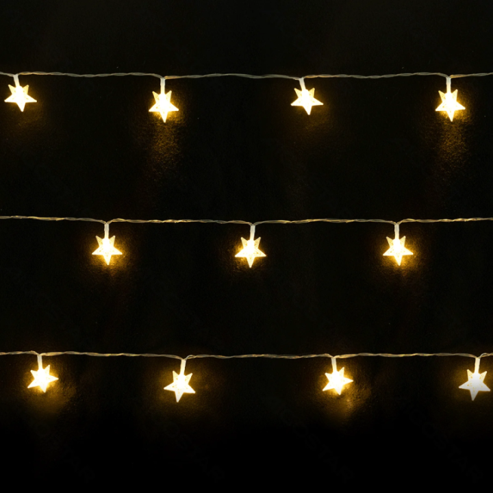 3AA battery string lights - pendant star, warm white, 1.5m ,IP20 Indoor