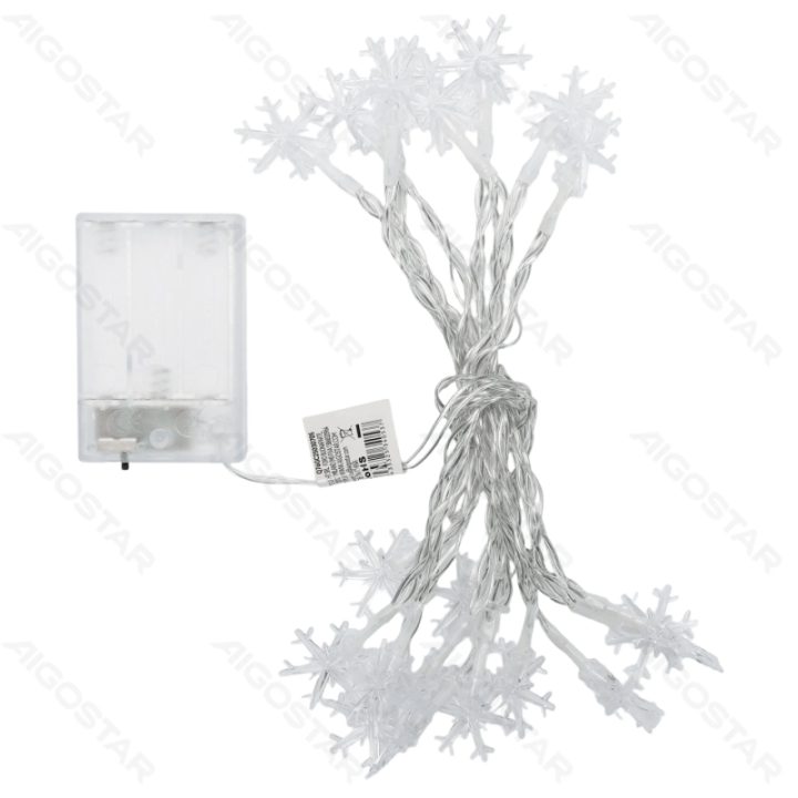 3AA battery string lights - pendant snowflake, warm white, 3m ,IP20 Indoor
