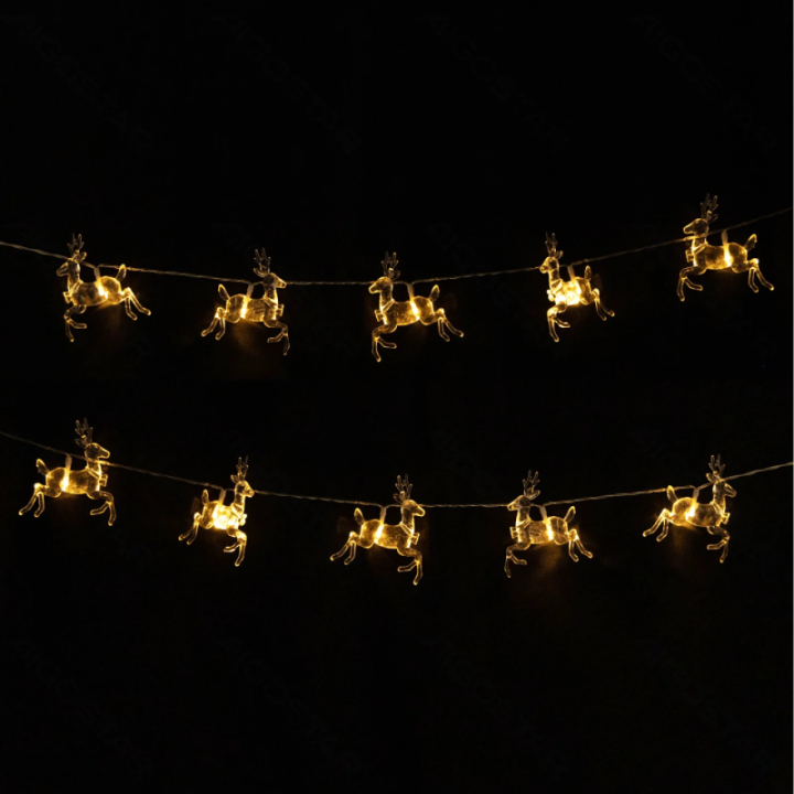 3AA battery string lights - pendant deer, warm white, 3m ,IP20 Indoor