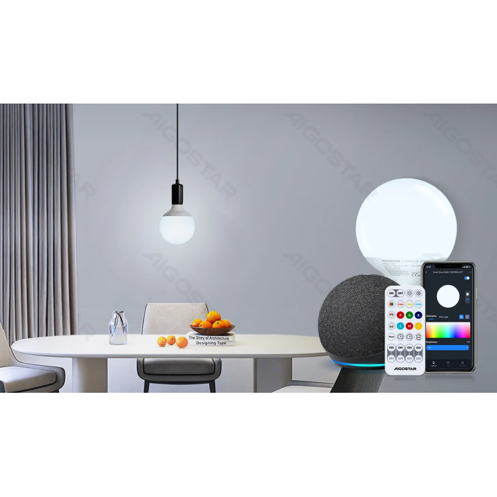 Bluetooth mesh smart mirage light G120 E27 4.9W RGB+CCT