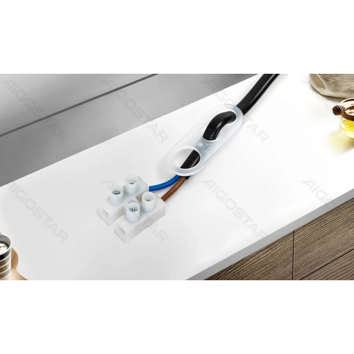 E27 plastikinis lempos laikiklis su gnybtais, juodas, 3 vnt.