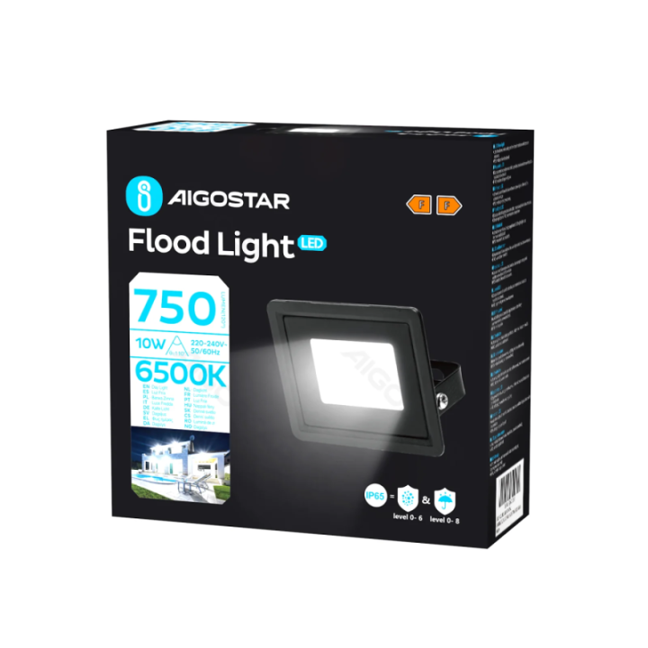 LED floodlight 10W 750lm 6500K IP65