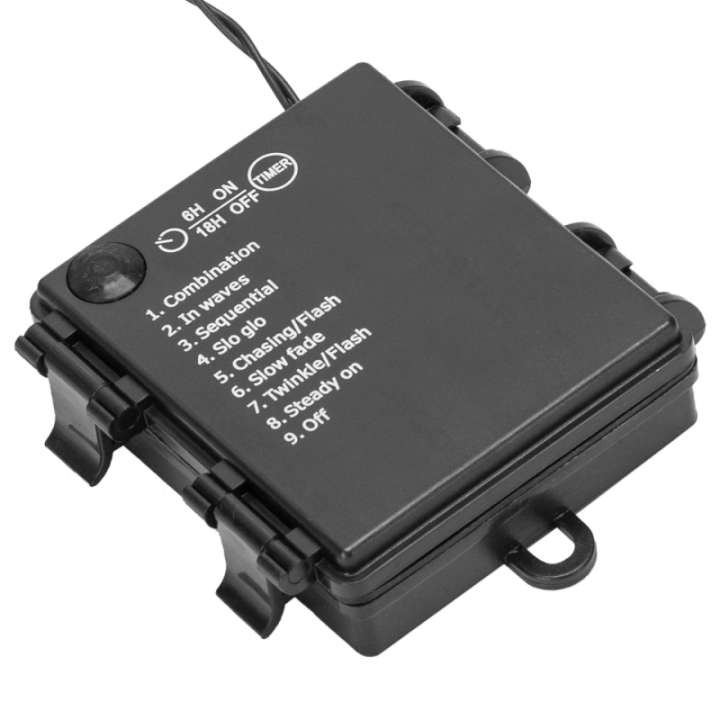 4AA battery flat string lights, RGBY , 25m ,IP44, Indoor&Outdoor