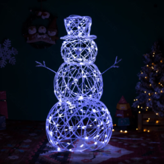 Low voltage acrylic snowman, cold white, 0.6m ,IP44, Indoor&Outdoor
