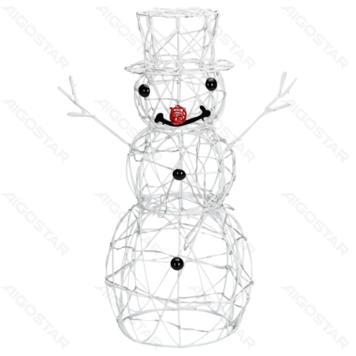 Low voltage acrylic snowman, cold white, 0.6m ,IP44, Indoor&Outdoor