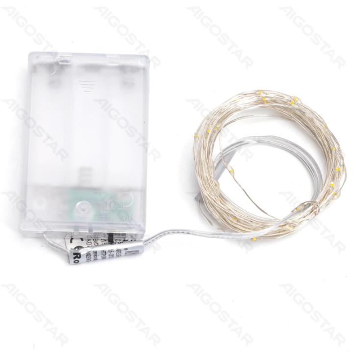 3AA battery copper wire string lights, RGBY, 5m ,IP20 Indoor