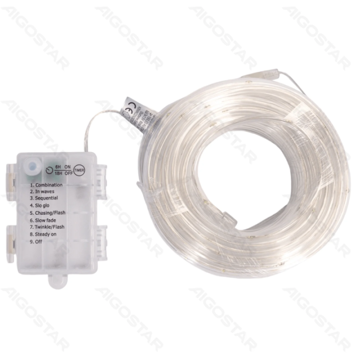 3AA battery -Φ5mm tube string lights, cold white, 15m ,IP44, Indoor&Outdoor
