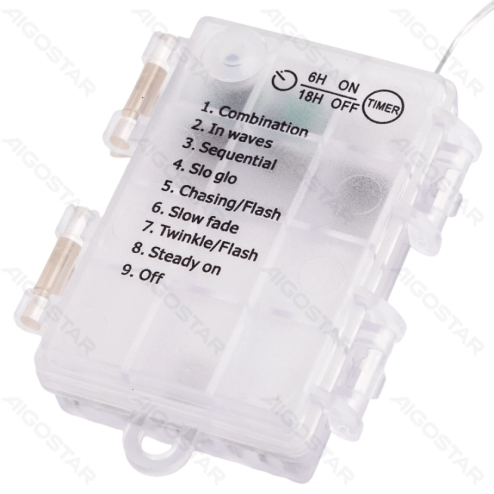 3AA battery -Φ5mm tube string lights, cold white, 15m ,IP44, Indoor&Outdoor