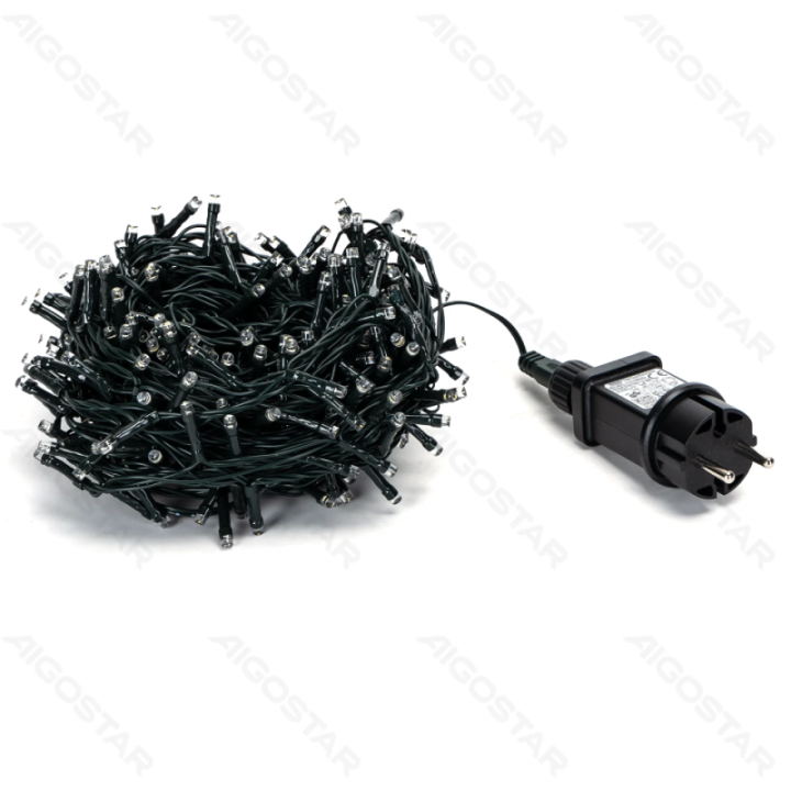 Low voltage flat string lights, warm white-cold white, 15m,color box