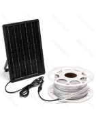 Led juostos su saulės baterija